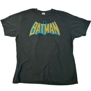 DC Comics Originals Batman Graphic T-Shirt Mens 2XL Black Short Sleeve Cotton